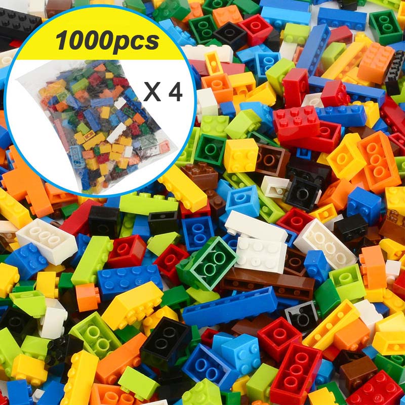 1000 peças construção livre