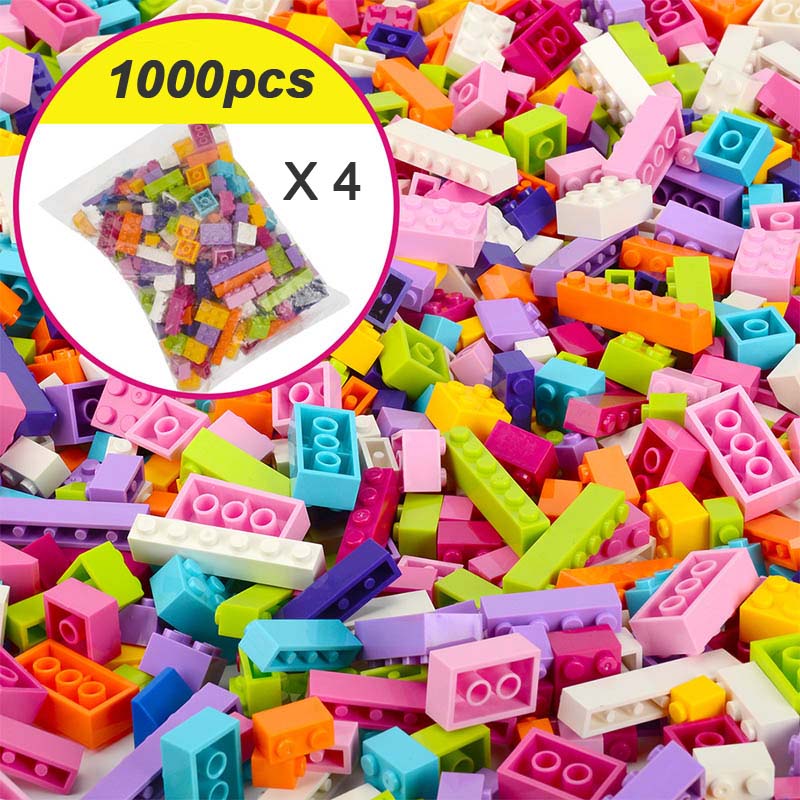 1000 peças construção livre